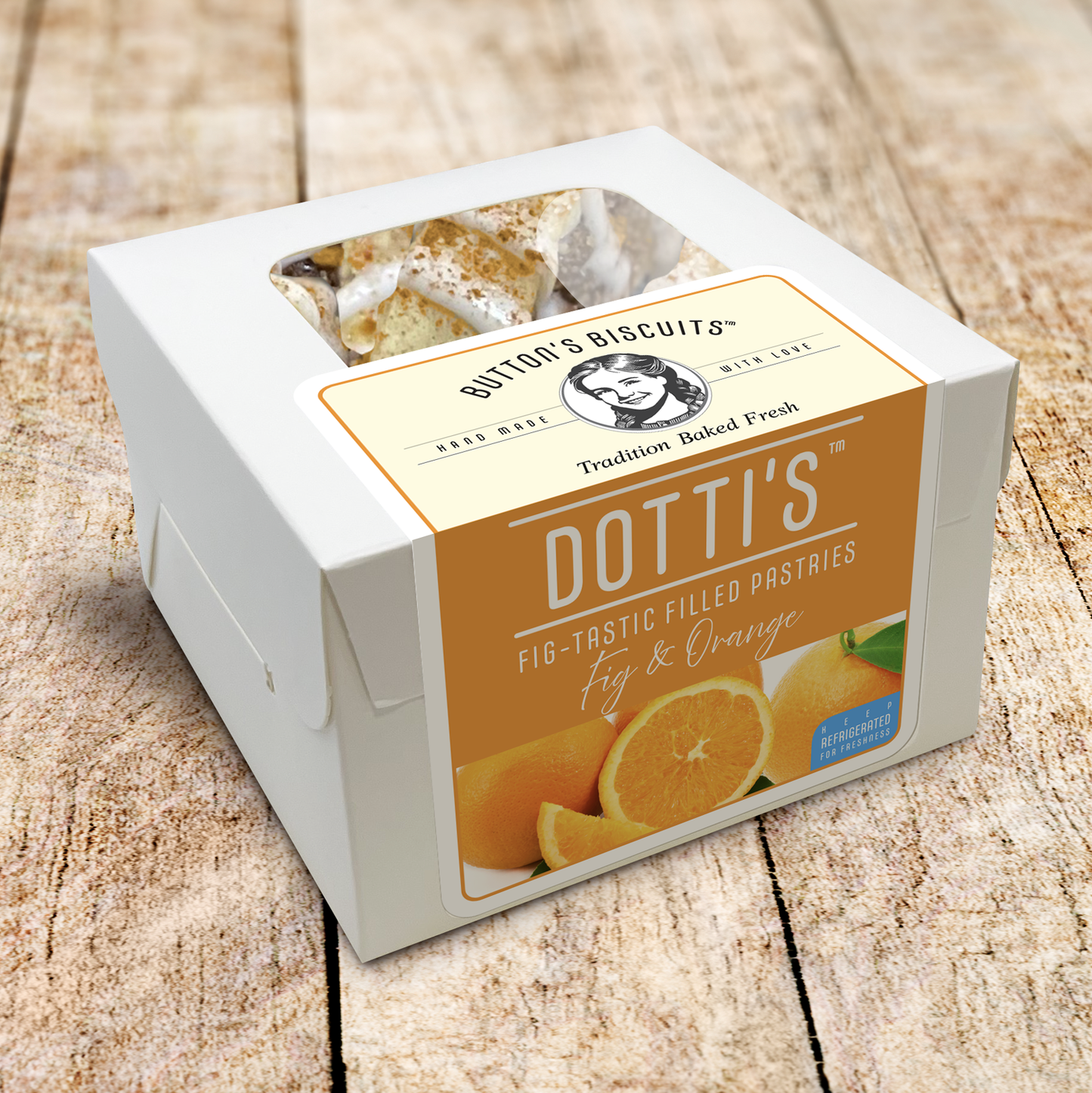 Fig and Orange DOTTI'S® - Little White Box