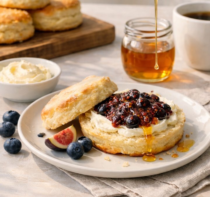 Fig & Blueberry Breakfast Biscuit 