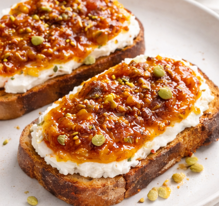 Fig & Orange Toast with Ricotta & Honey