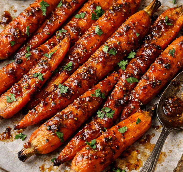 Fig & Orange Glazed Roasted Carrots