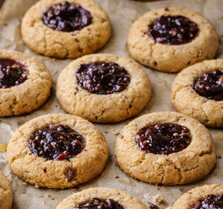 Fig & Raspberry Thumbprint Cookies