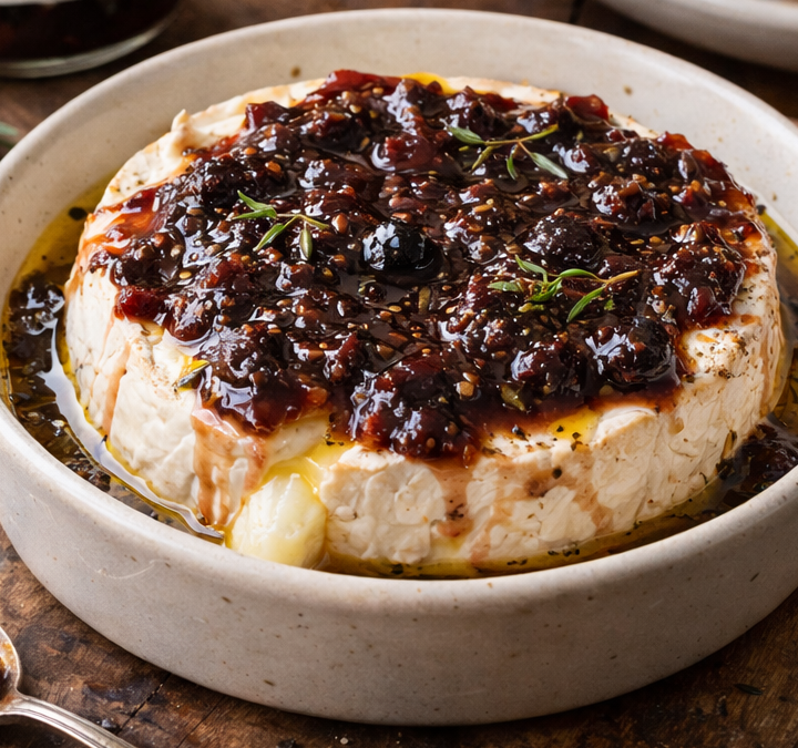 Fig & Raspberry Baked Brie
